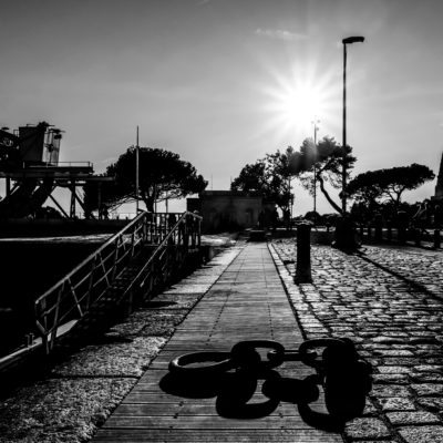 Paysage photo N&B La Rochelle