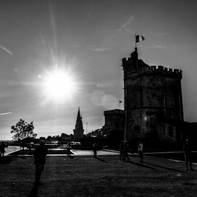 photo N&B Tours de La Rochelle Charente Maritime