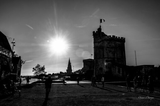 photo N&B Tours de La Rochelle Charente Maritime