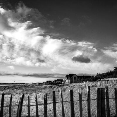 Photo en noir et blanc de Chatelaillon