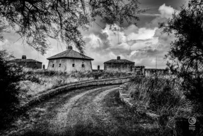 Fort Lupin en Charente-Maritime photo en noir et blanc