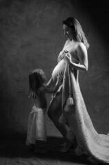 photo grossesse noir et blanc
