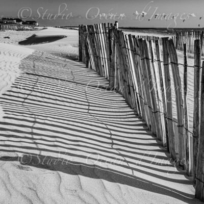 Photo en noir et blanc plage de Chatelaillon