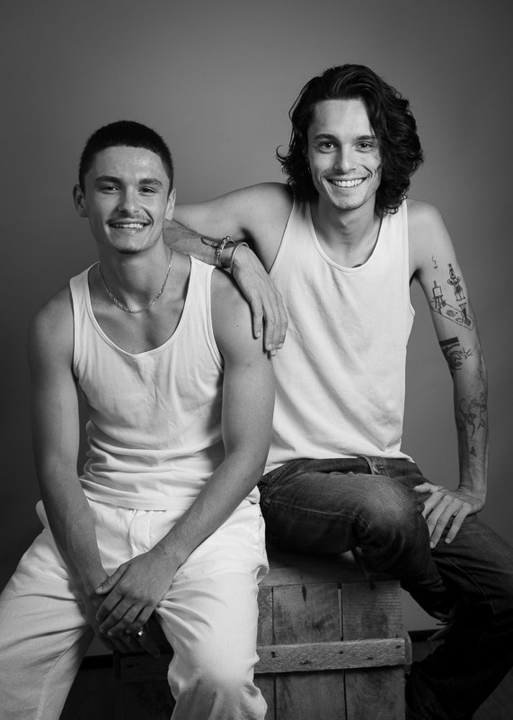 photo de portrait père et fils